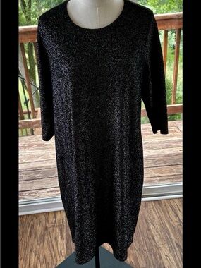 Vintage Women’s Metallic Evening Dress By Karen Kane Size 1X Made In The USA